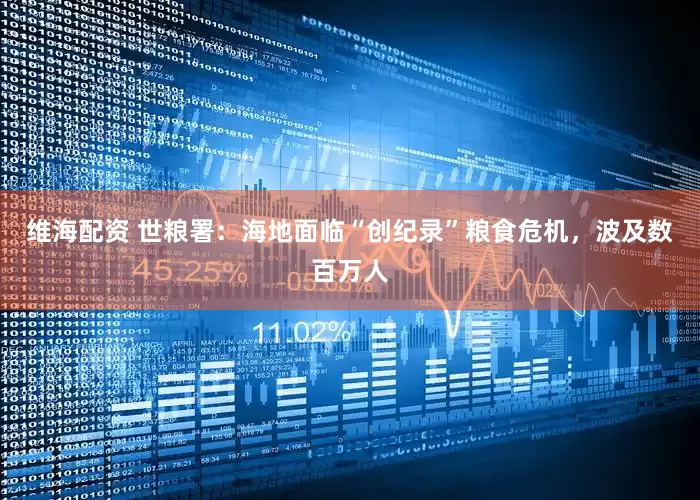 维海配资 世粮署：海地面临“创纪录”粮食危机，波及数百万人