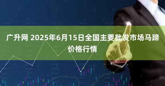 广升网 2025年6月15日全国主要批发市场马蹄价格行情